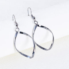 Geometric Rhombus Earrings Wave Twisted Sweet Style