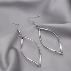 Geometric Rhombus Earrings Wave Twisted Sweet Style