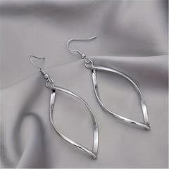 Geometric Rhombus Earrings Wave Twisted Sweet Style
