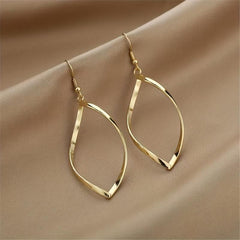 Geometric Rhombus Earrings Wave Twisted Sweet Style