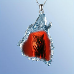 Geometric Triangle Crystal Animal Pendant Necklace for Kids