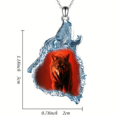 Geometric Triangle Crystal Animal Pendant Necklace for Kids