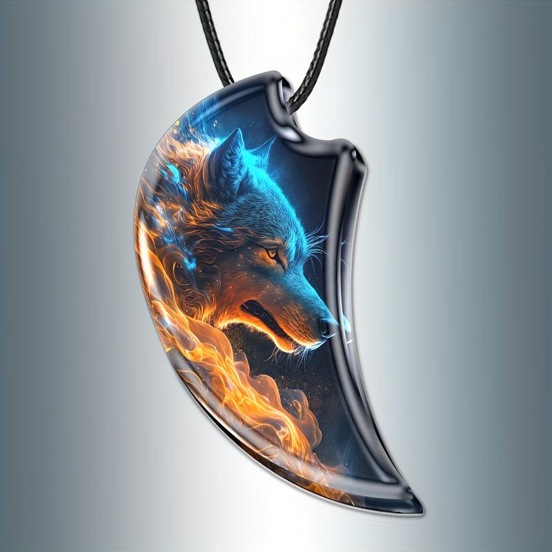 Animal Wolf Pendant Necklace Toy Gift For Daughter Boys Girls