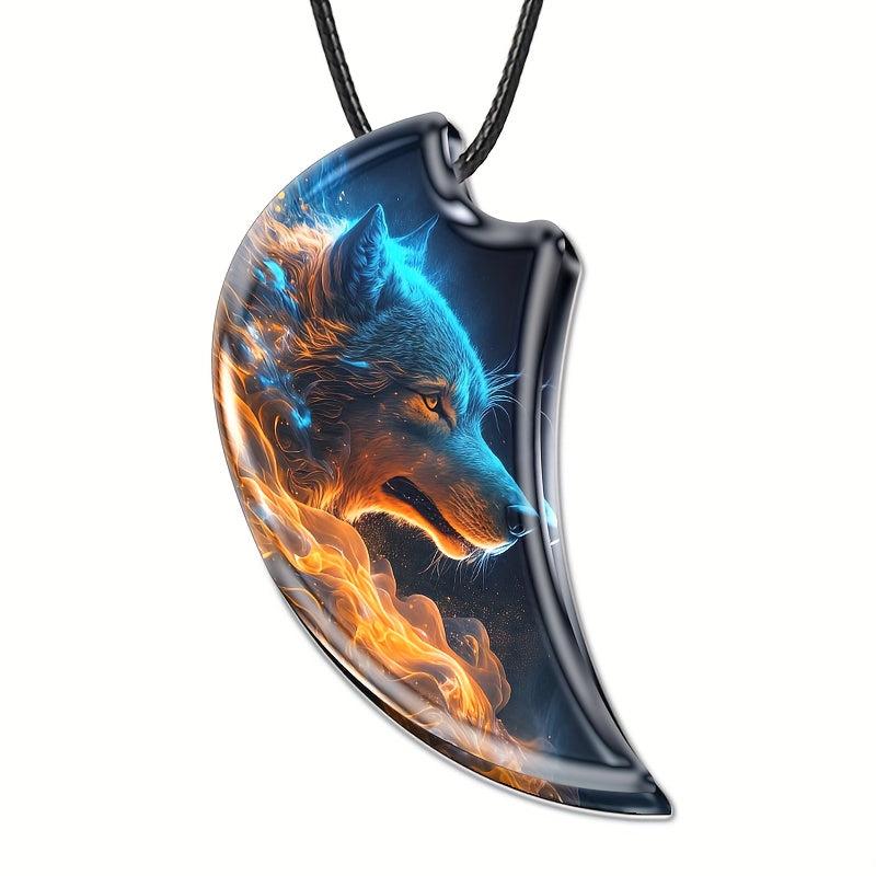 Animal Wolf Pendant Necklace Toy Gift For Daughter Boys Girls