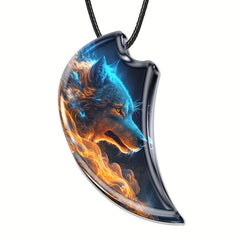 Animal Wolf Pendant Necklace Toy Gift For Daughter Boys Girls
