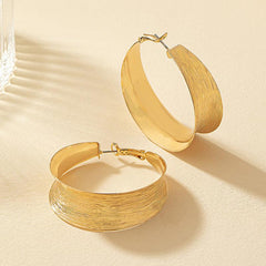C Shaped Circle Earrings Party Gift