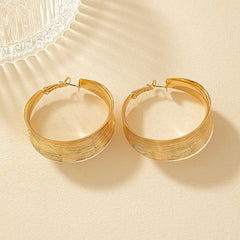 C Shaped Circle Earrings Party Gift