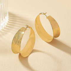 C Shaped Circle Earrings Party Gift