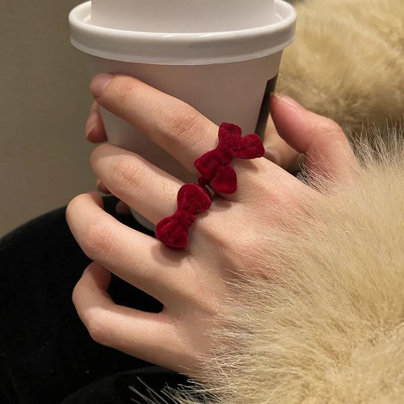 Bow Open Ring Girl Sweet Index Finger Ring