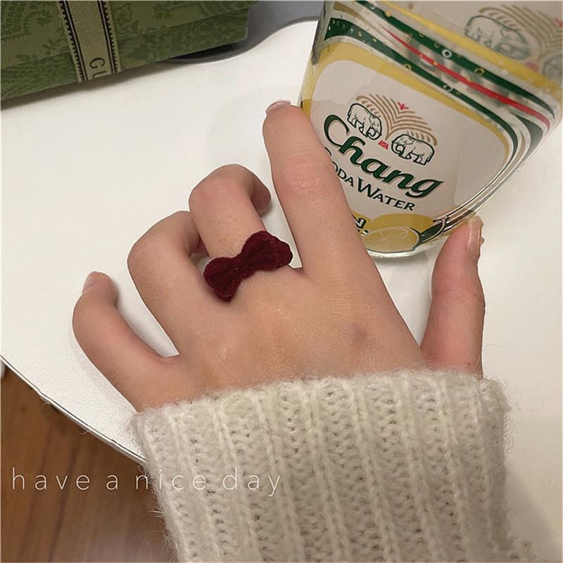 Bow Open Ring Girl Sweet Index Finger Ring