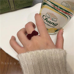 Bow Open Ring Girl Sweet Index Finger Ring