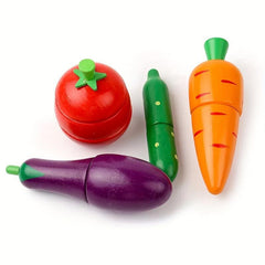Kids Kitchen Play Toys Fruit and Vegetable Cutting Set