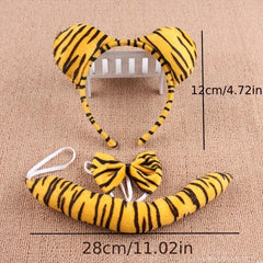 Cartoon Animal Headband Set - Rabbit Cat Pink Sheep