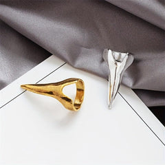 Punk Hip hop Long Nail Ring Retro Metal Funny Exaggerated Women's Ring