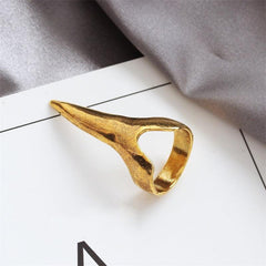 Punk Hip hop Long Nail Ring Retro Metal Funny Exaggerated Women's Ring