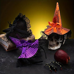 13in Halloween Headband Witch Hat Bat Headband for Party Decoration