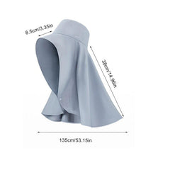 Women's Sun Protection Large Brim Bucket Hat Face Covering