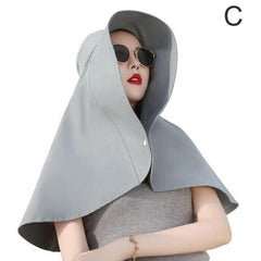 Women's Sun Protection Large Brim Bucket Hat Face Covering