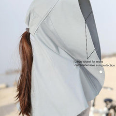 Women's Sun Protection Large Brim Bucket Hat Face Covering