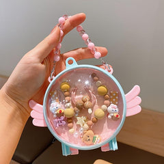 Princess Hair Accessories Set with Hair Clips & Necklace