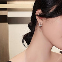 Star Moon Year Internet Celebrity Stud Earrings