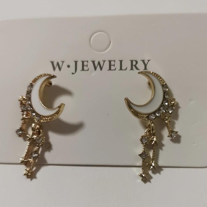 Star Moon Year Internet Celebrity Stud Earrings