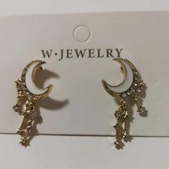 Star Moon Year Internet Celebrity Stud Earrings