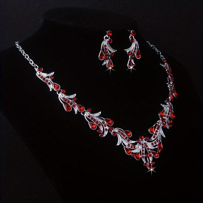 Red Diamond Wedding Set for Bride