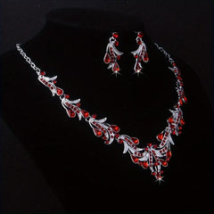 Red Diamond Wedding Set for Bride