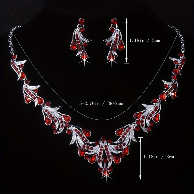 Red Diamond Wedding Set for Bride