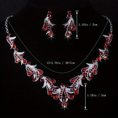 Red Diamond Wedding Set for Bride