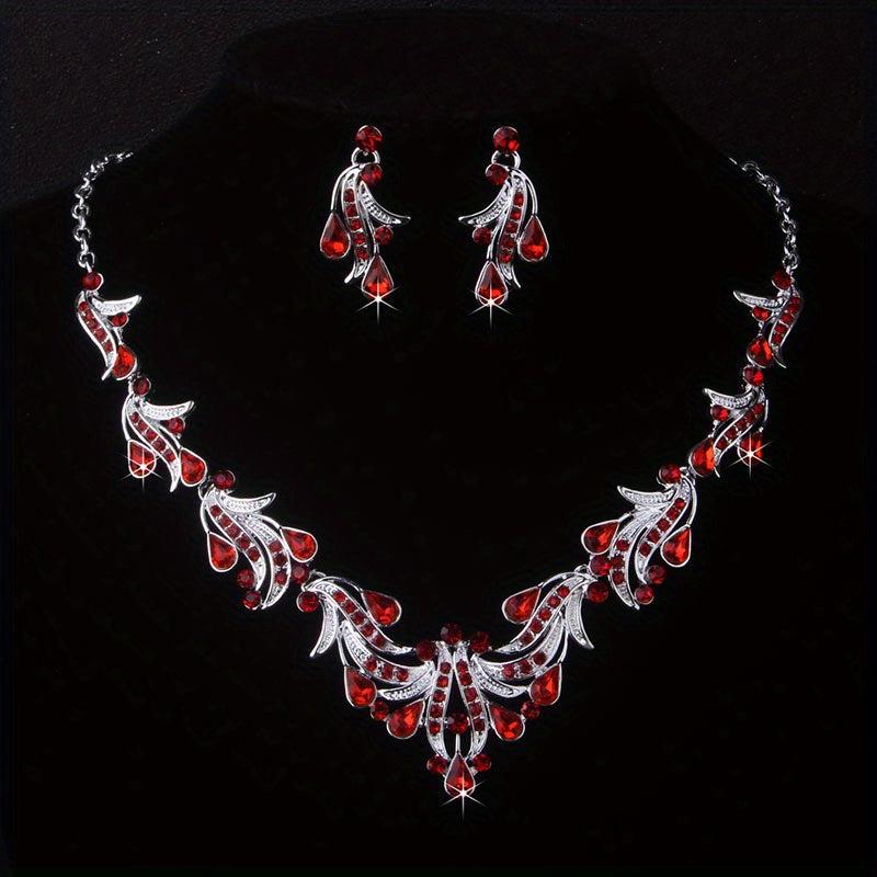 Red Diamond Wedding Set for Bride