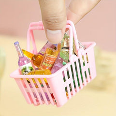 Mini Shopping Doll House Family Toy DIY Accessories