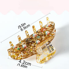 Acrylic Christmas Series Sparkling Stars Hair Clip