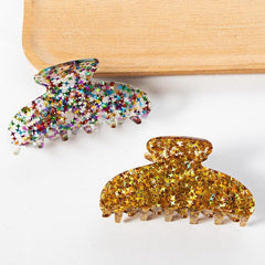 Acrylic Christmas Series Sparkling Stars Hair Clip