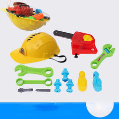 House Repair Tool Set for Kids with Safety Hat