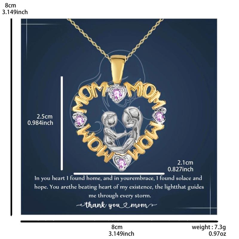 Heart Pendant Necklace Women's Jewelry Gift For Her