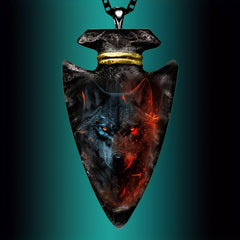 Wolf Necklace Pendant Necklace Toy For Kids Christmas Gift