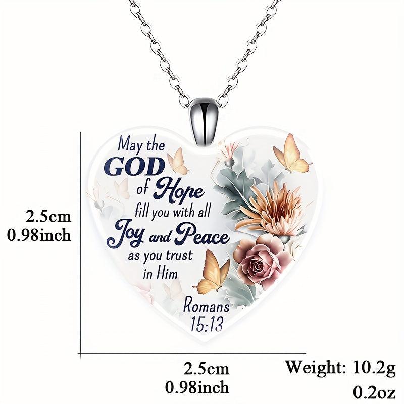 Love Crystal Butterfly Pendant Necklace English Toy Gift