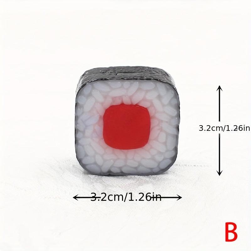Simulation Salmon Sushi Rice Ball Purple Vegetable Food Model