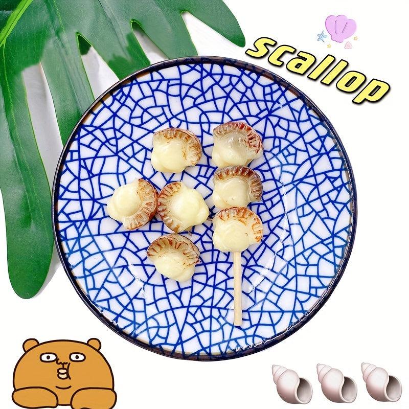 Mini Barbecue Skewer Toy Meat Model Japanese Style Hairpin Accessory