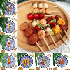 Mini Barbecue Skewer Toy Meat Model Japanese Style Hairpin Accessory