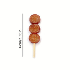 Mini Barbecue Skewer Toy Meat Model Japanese Style Hairpin Accessory