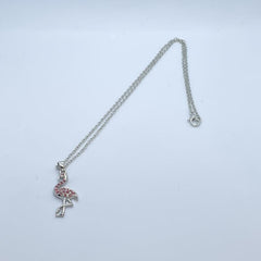 Flamingo Pendant Necklace Women Animal Jewelry Gift