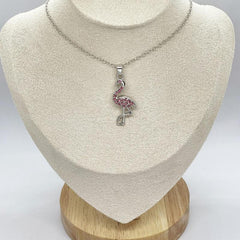 Flamingo Pendant Necklace Women Animal Jewelry Gift