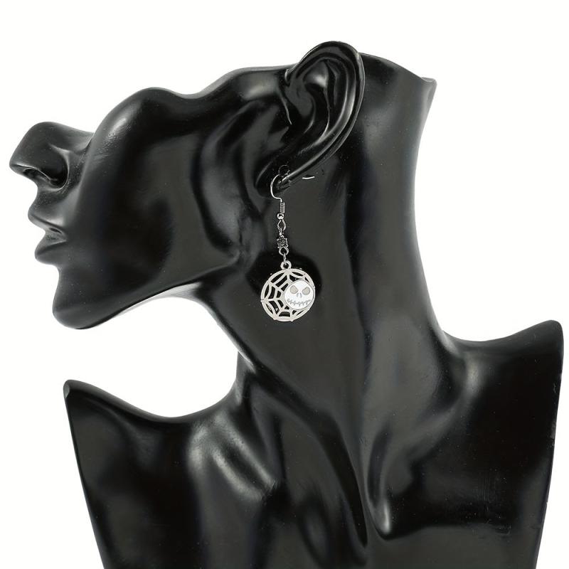 Christmas Gothic Party Skull Earrings