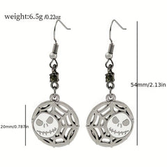 Christmas Gothic Party Skull Earrings