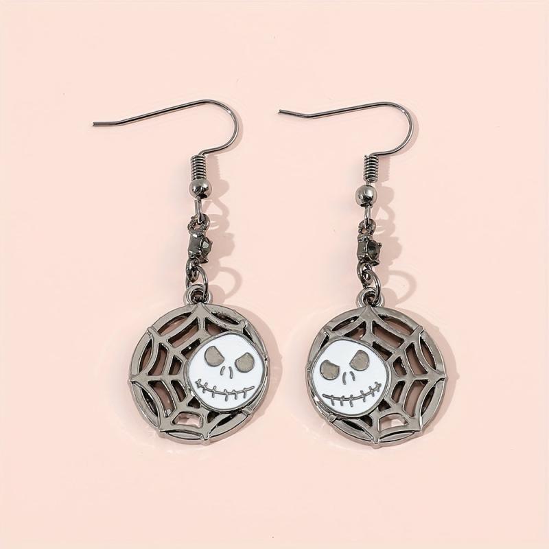 Christmas Gothic Party Skull Earrings