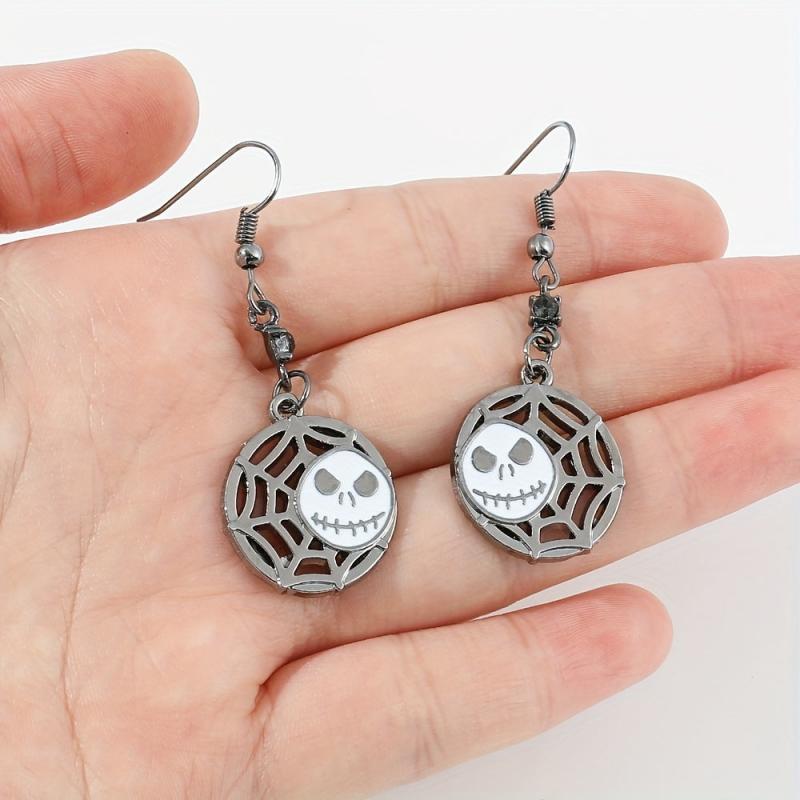 Christmas Gothic Party Skull Earrings