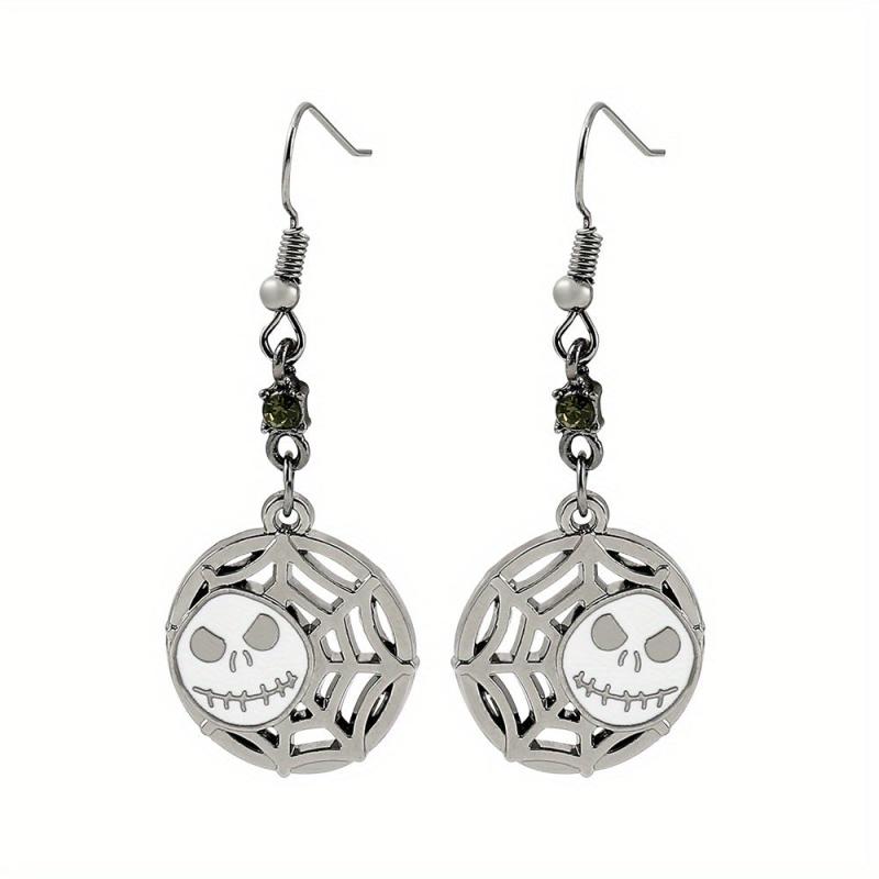 Christmas Gothic Party Skull Earrings